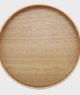 Houten Serveerschaal Rond - Stijlvol voor Thee, Fruit, Snacks & Decoratie