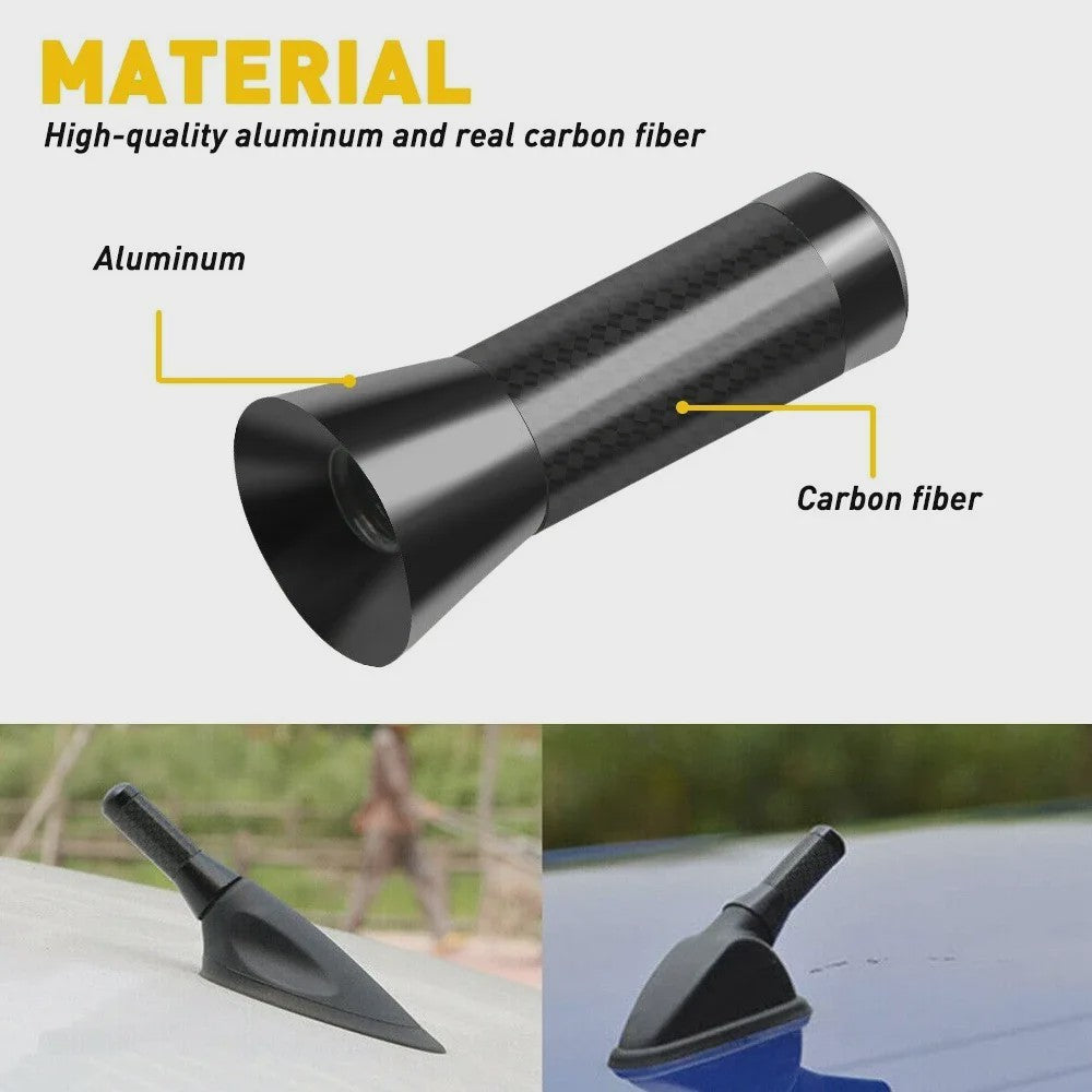 Stijlvolle Carbon Fiber Auto Antenne - Verbeterd Signaal