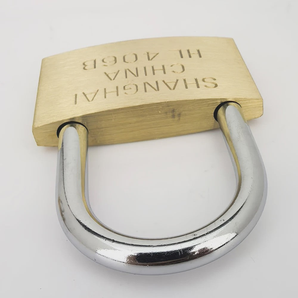 Messing Hangslot Set - Compacte Beveiliging voor Koffers, Kasten & Meer (20-50mm)