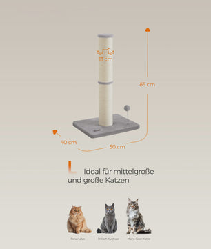 Feandrea Krabpaal 85 cm Hoog met Extra Dikke Stam (13 cm) voor Middelgrote en Grote Katten