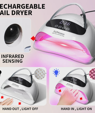 Professionele 90 LED UV Nageldroger - Gel Polish Droger met Timer en Sensor