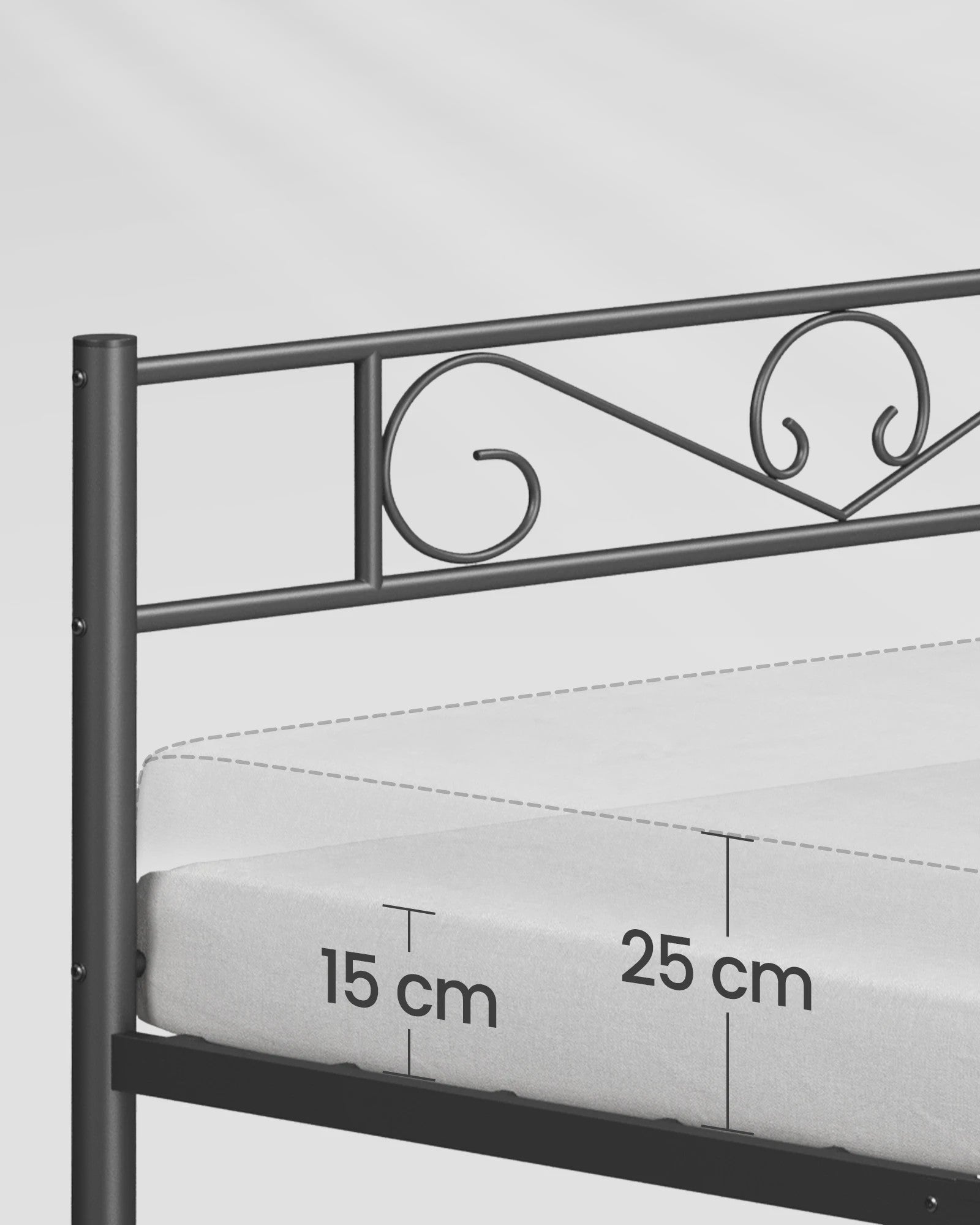 Stijlvol Metalen Bed 140x200 cm - Duurzaam en Elegant Bedframe