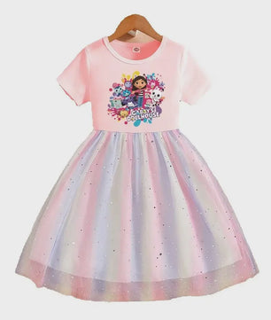 Zomerse Regenboog Prinsessenjurk voor Meisjes (2-8 jaar) - Feestelijk & Schattig
