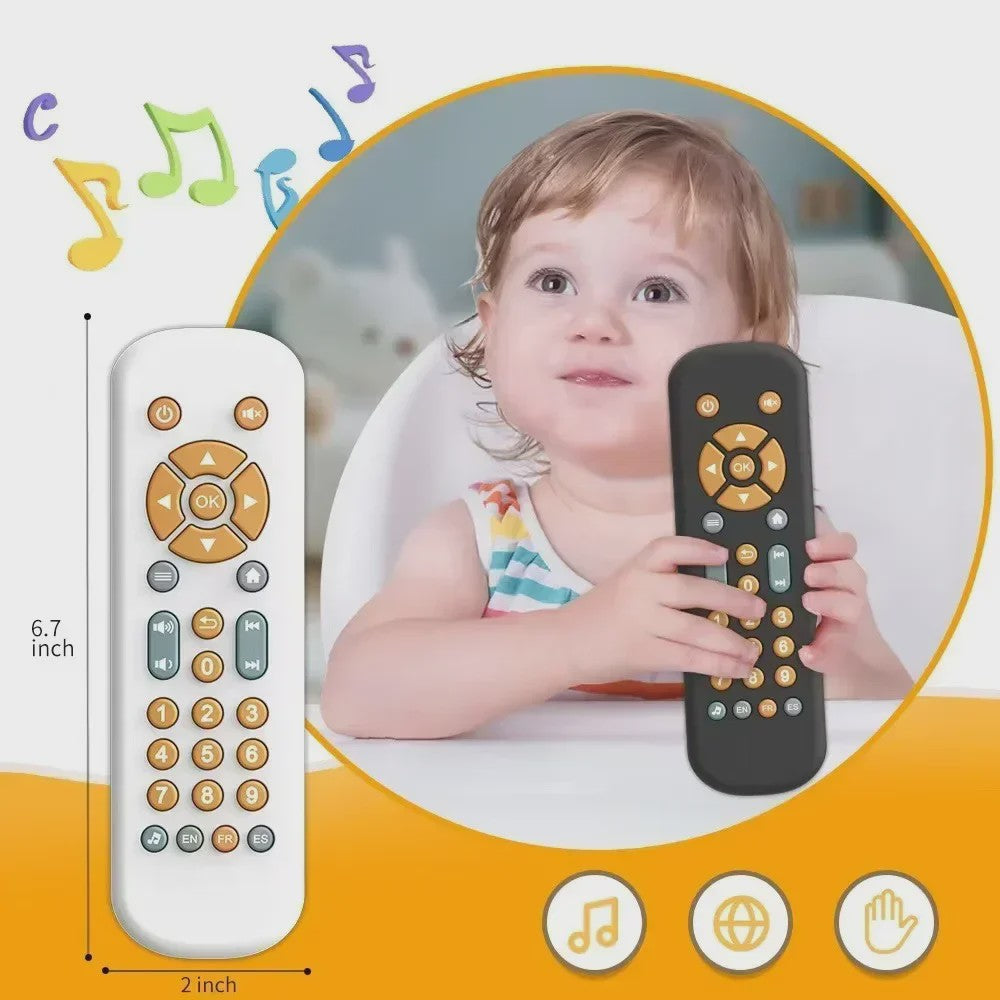 Interactieve Baby Afstandsbediening Speelgoed met Muziek & Licht - Leerzaam Speelgoed voor 1-3 Jaar