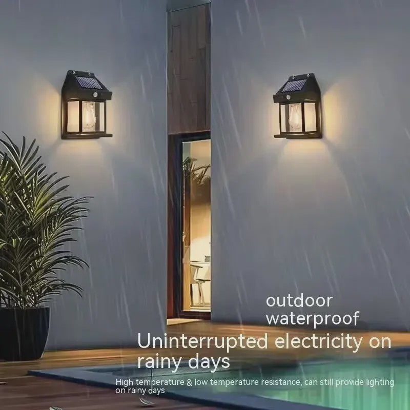 Krachtige Solar Wandlamp met Bewegingssensor - Waterdicht & Automatisch Licht