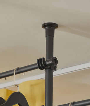 SoBuy KLS03 Telescopisch Garderobesysteem met 4 kledingroedes