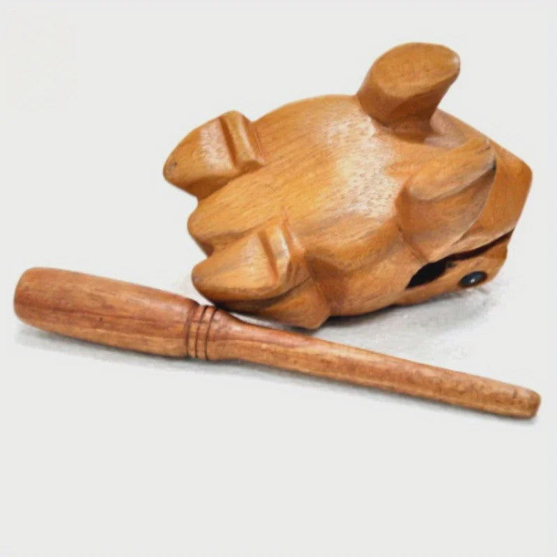 Handgesneden Houten Kikker - Uniek Thailand Souvenir & Creatief Geluidsspeeltje