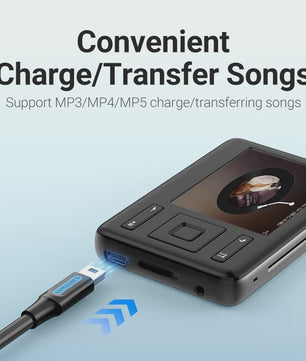 Vention Mini USB 2.0 Kabel - Snelladen & Dataoverdracht voor Camera, MP3, GPS