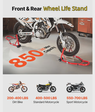 Motorlift Set: Voor- en Achterbrug Stand (850lbs) - Universeel