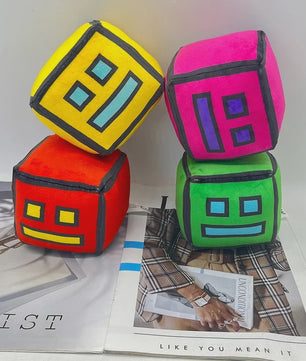 Geometry Dash Pluche Speelgoed - 12cm Zachte Knuffel Pop voor Kinderen & Fans