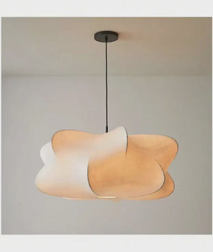 Wabi Sabi Plafondlamp van Zijde - Stijlvolle Hanglamp voor Woonkamer, Bar of Salon