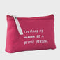 Schattige Canvas Make-up Tas met Stippenprint - Make-up & Toiletartikelen Organizer