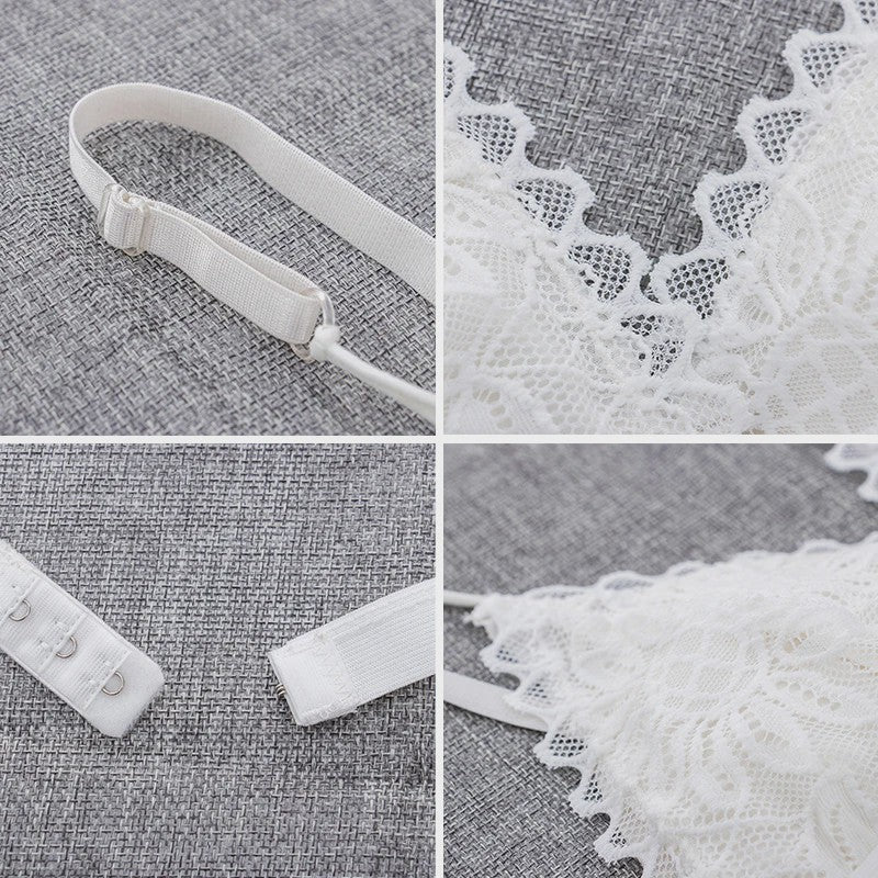 Dames Kanten Bralette Zonder Beugel - Sexy & Comfortabel met Bloemendessin