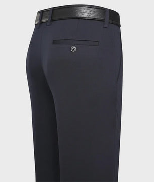 Herfst/Winter Heren Broek: Comfortabele Business Casual Pantalon met Elastische Taille