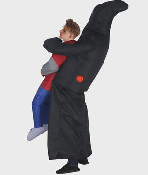 Opblaasbaar Grim Reaper Kostuum - Draag een Persoon Kostuum voor Halloween & Feest