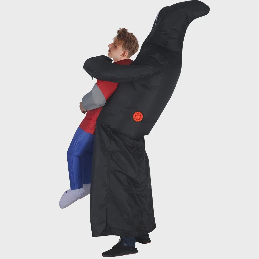 Opblaasbaar Grim Reaper Kostuum - Draag een Persoon Kostuum voor Halloween & Feest