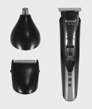 Kemei KM-1506 3-in-1 Oplaadbare Trimmer: Baard, Neus & Haar
