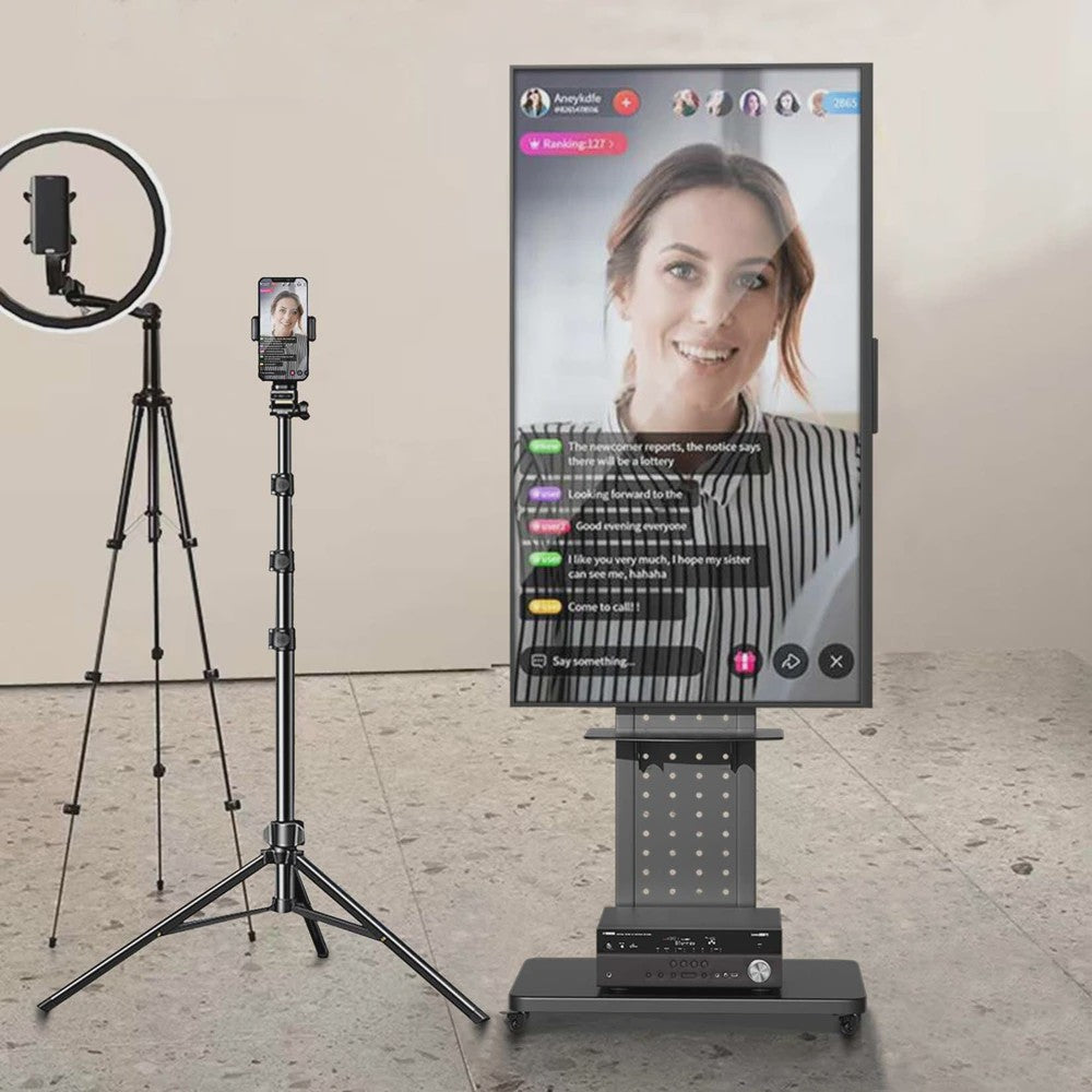Verrijdbare TV Standaard voor 32-65 Inch TV's | In Hoogte Verstelbaar | VESA 600x400mm