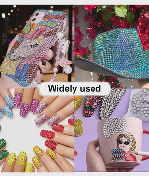40 Kleuren Strass Steentjes Set 3mm - DIY Versier Kit voor Kleding, Nagels & Decoratie