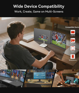 Blackview DCM6 14" FHD IPS Triple Laptop Screen Extender - Draagbaar & Uitbreidbaar