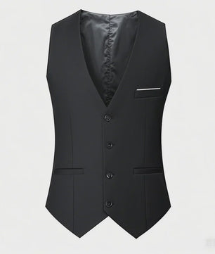 Stijlvol Heren Gilet - Slim Fit voor Bruiloft, Feest of Zakelijk