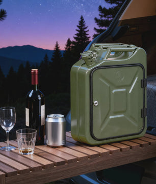Jerrycan Minibar met Slot - Unieke Drankenkast voor Buiten & Feesten