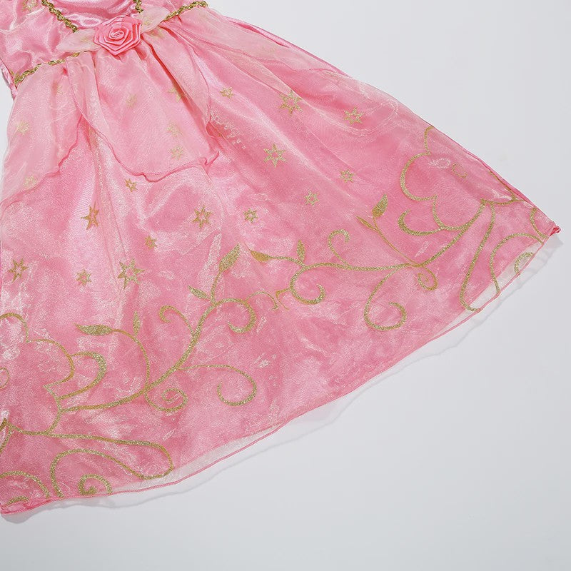 Roze Aurora Prinsessenjurk - Droomjurk voor Feestjes en Verkleedpartijen