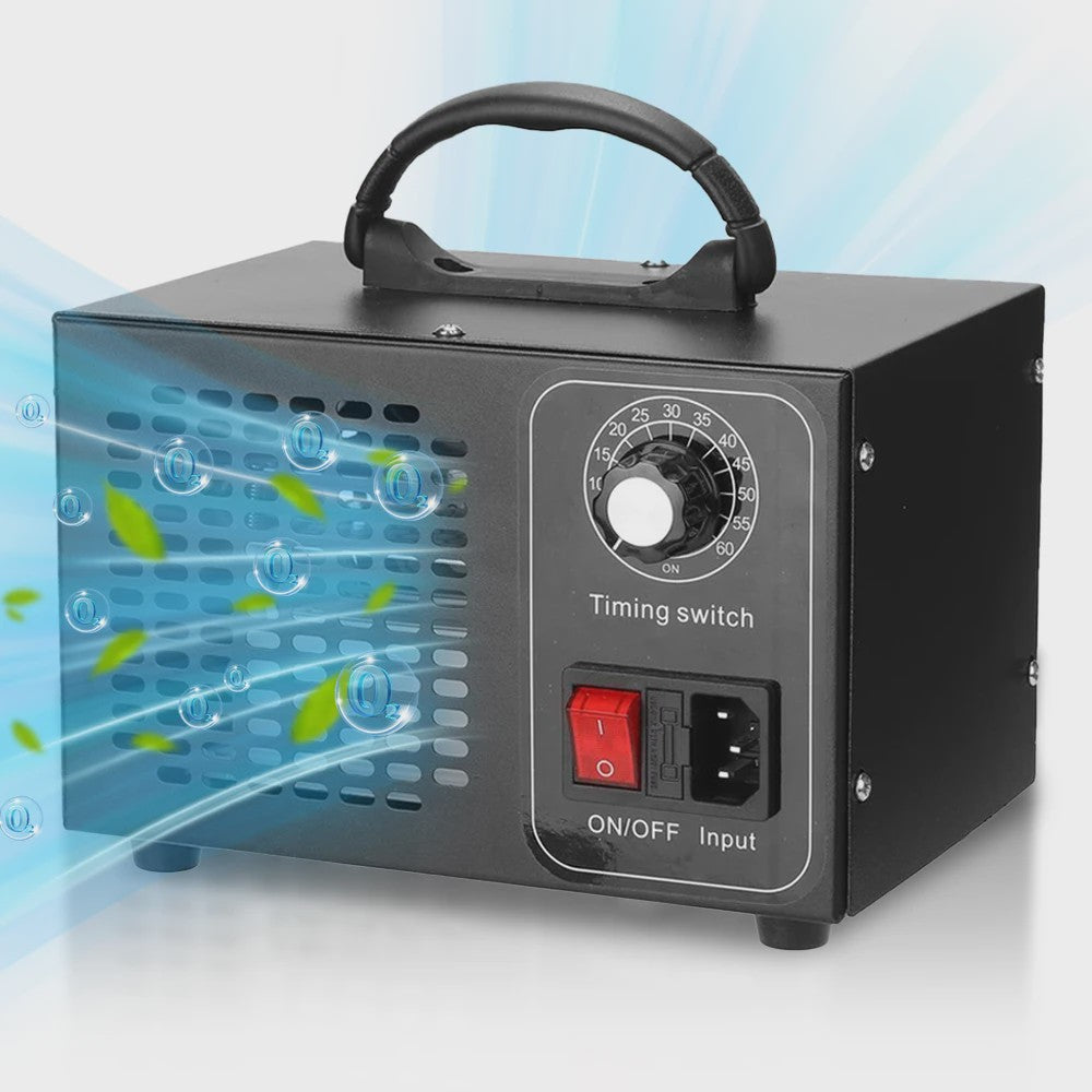 Professionele Ozon Generator 60g/h - Krachtige Luchtzuiveraar, Sterilisator & Geurverwijderaar met Timer (220V)