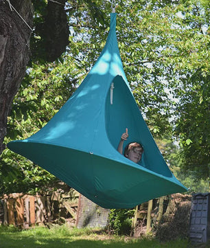 Waterproof Hangmat Dubbele Schommelstoel Cacoon - Binnen & Buiten Gebruik, Incl. Ophangkit