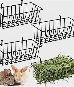 Konijnen Hooimandje met Haken - Gras- en Voerdispenser voor Kooi