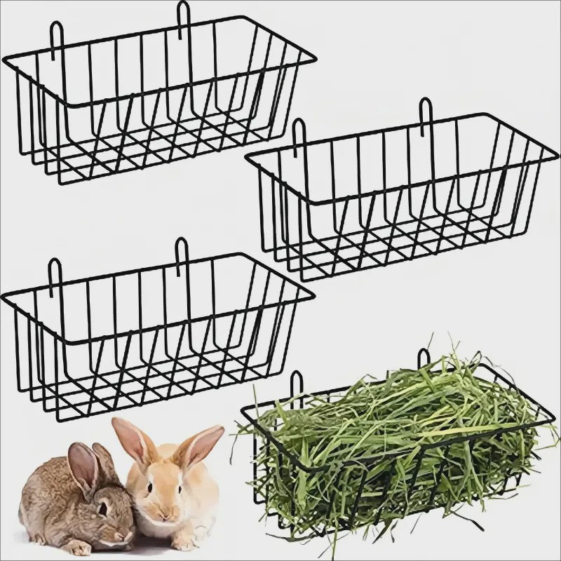 Konijnen Hooimandje met Haken - Gras- en Voerdispenser voor Kooi