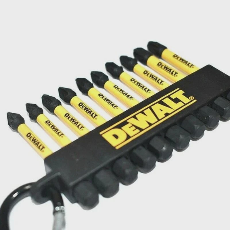 DEWALT FLEXTORQ Schroefbit Set - 10-delig Pozi & High Impact Bits PZ1, PZ2, PH2