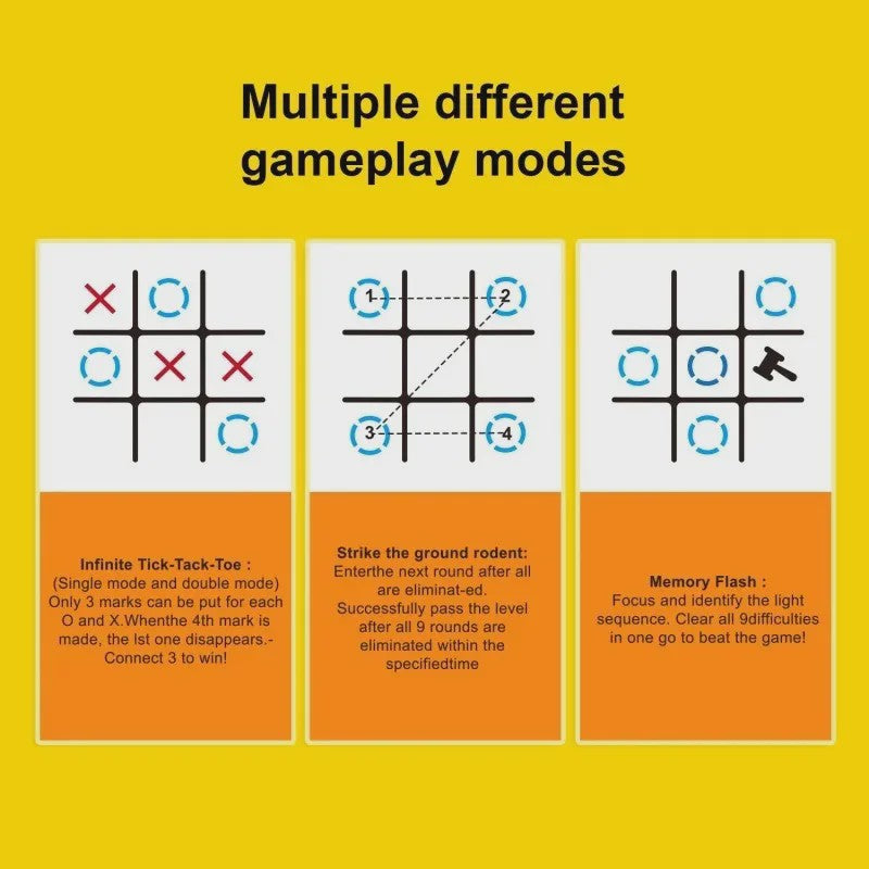 Elektronisch Boter-kaas-en-eieren Spel: Interactief Educatief Kinderspel
