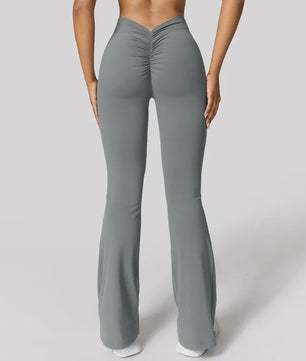 Dames High Waist Flare Leggings met Push-Up Effect - Sport & Casual