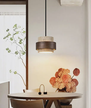 Moderne Design Hanglamp - Sfeervolle Bedlamp met Cave Stone Look