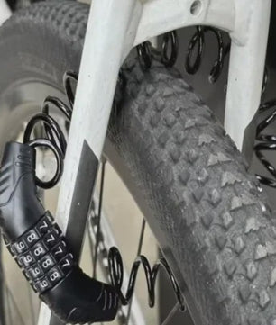 Universeel Combinatieslot met Staalkabel voor Fiets, Motor & Helm - Draagbaar & Anti-diefstal