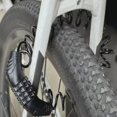 Universeel Combinatieslot met Staalkabel voor Fiets, Motor & Helm - Draagbaar & Anti-diefstal