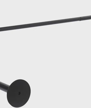 Verstelbare L-vormige Douchegordijnroede Zwart - 70-95 x 105-165 cm - Hoekstang voor Douchecabine en Bad