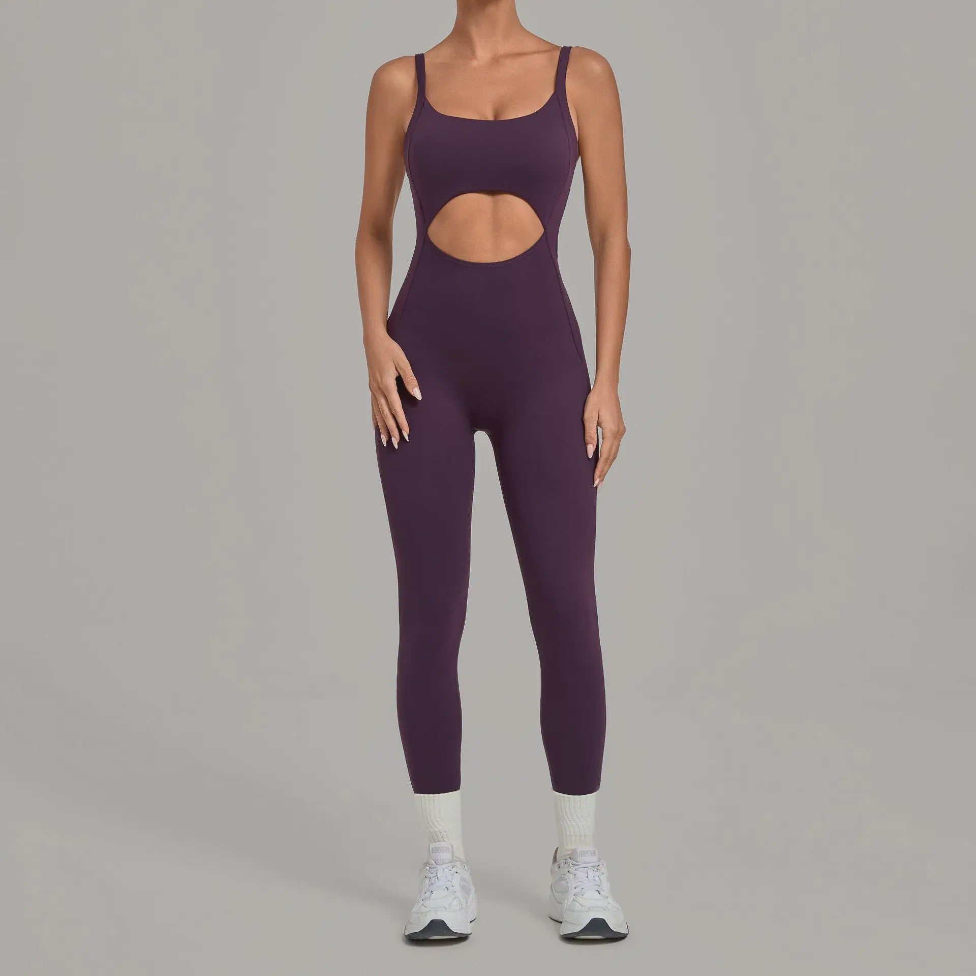 Dames Sport Jumpsuit met Cut-out en Backless Design - Perfect voor Yoga, Fitness & Running