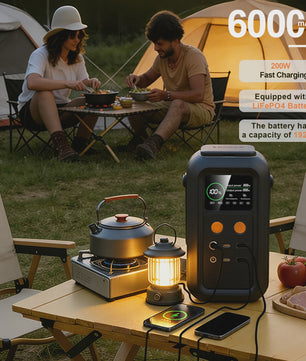 CTOLITY AXP200 Power Station: 200W, 192Wh, 60000mAh Draagbare Energievoorziening met LiFePO4 Batterij