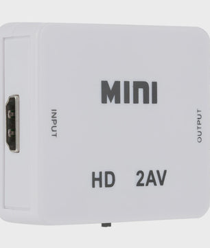 Mini HDMI naar RCA AV Converter met Upscaler - Full HD 1080P