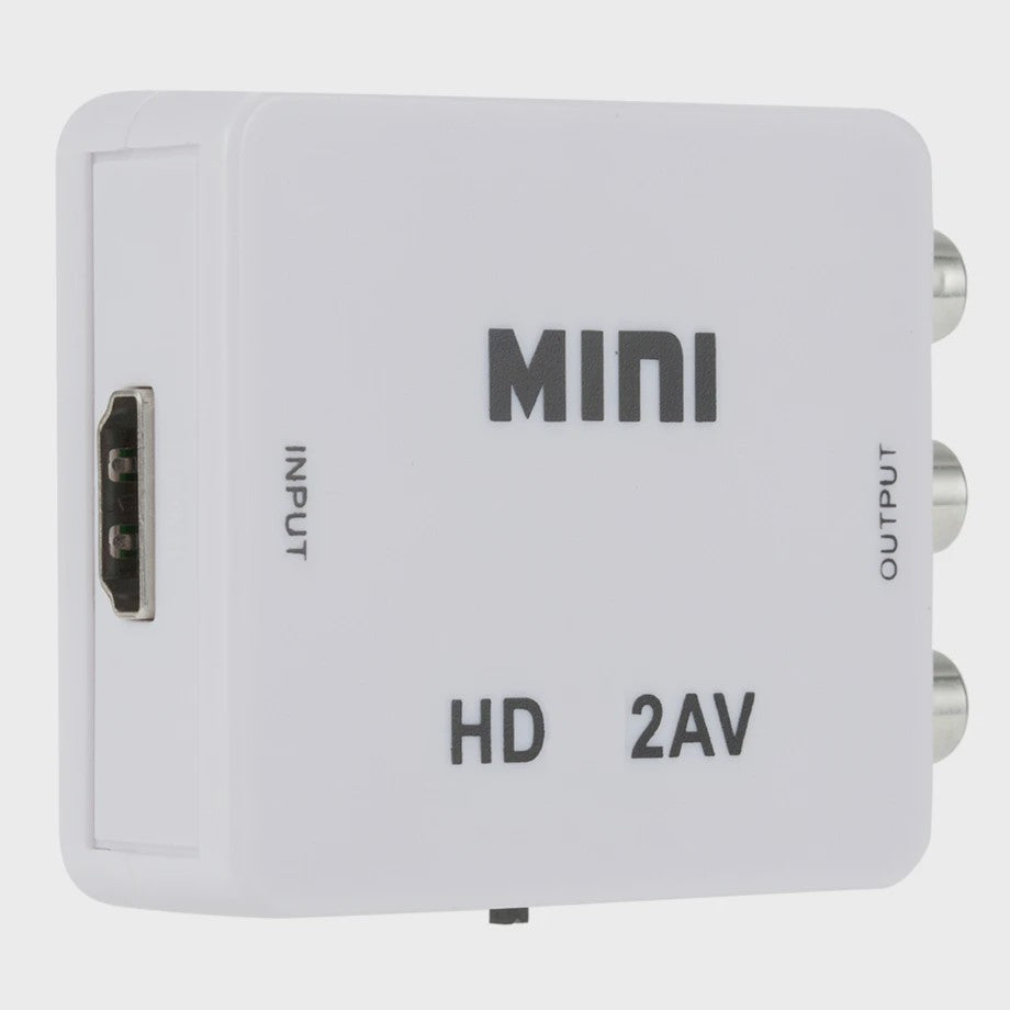 Mini HDMI naar RCA AV Converter met Upscaler - Full HD 1080P