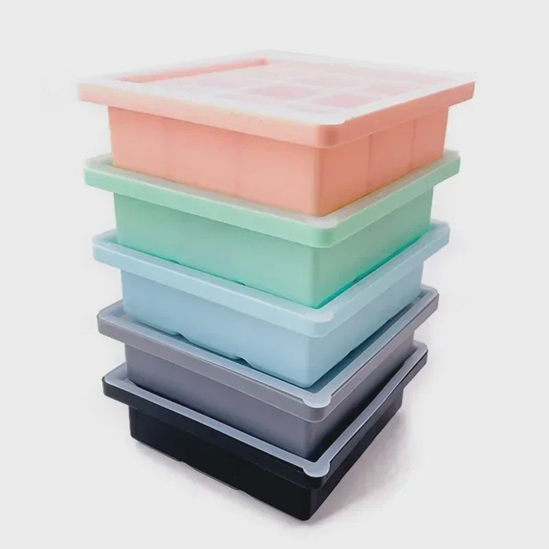 Babyvoeding Bakjes met Deksel - Invries- en Bewaartray voor Babyvoeding, Borstvoeding en Flesvoeding