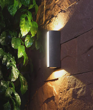 Moderne Waterdichte LED Buitenmuurverlichting - Lange Strip Aluminium IP65
