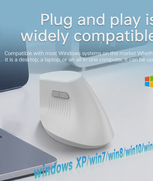Ergonomische Verticale Draadloze Muis - Oplaadbaar, Bluetooth & 2.4G