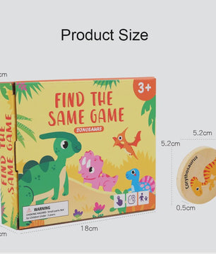 Montessori Dinosaurus Memory Spel - Cognitief Puzzel Spel voor Kinderen