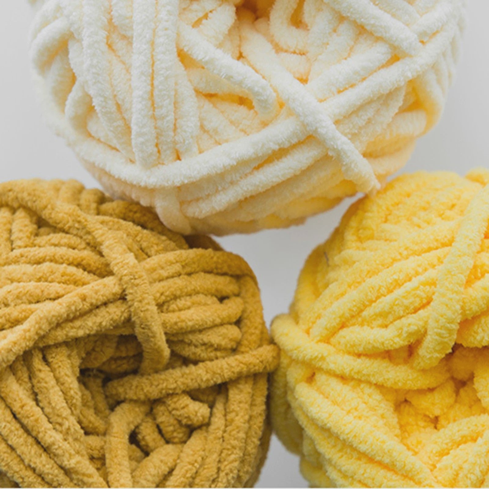 Zacht Chenille Garen 50g - Dik Velvet Garen voor Handwerken & DIY Baby Projecten