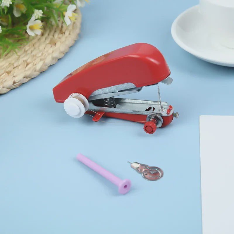 Mini Hand Naaimachine - Draagbaar & Compact voor Snelle Kledingreparaties