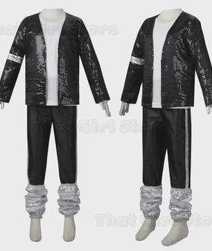 Michael Jackson Billie Jean Kostuum Kinderen - Popster Show Outfit