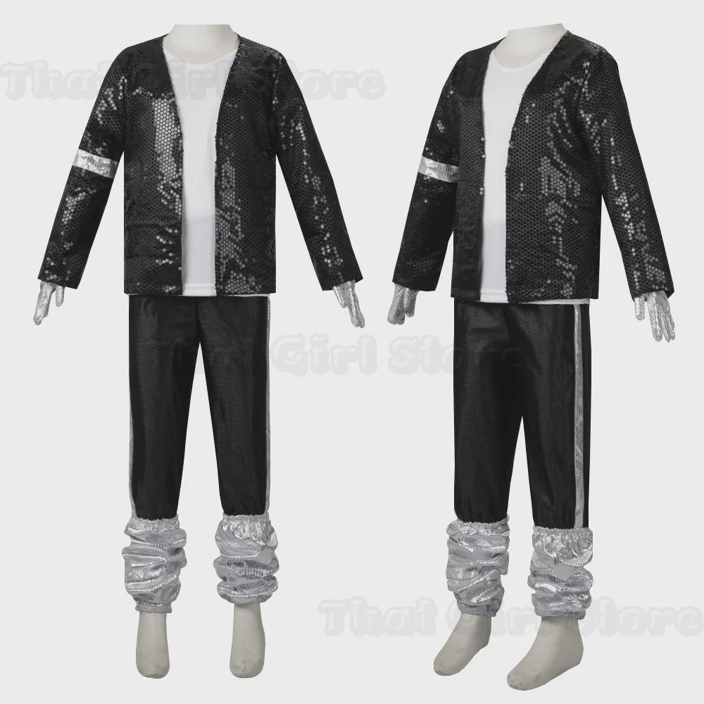 Michael Jackson Billie Jean Kostuum Kinderen - Popster Show Outfit